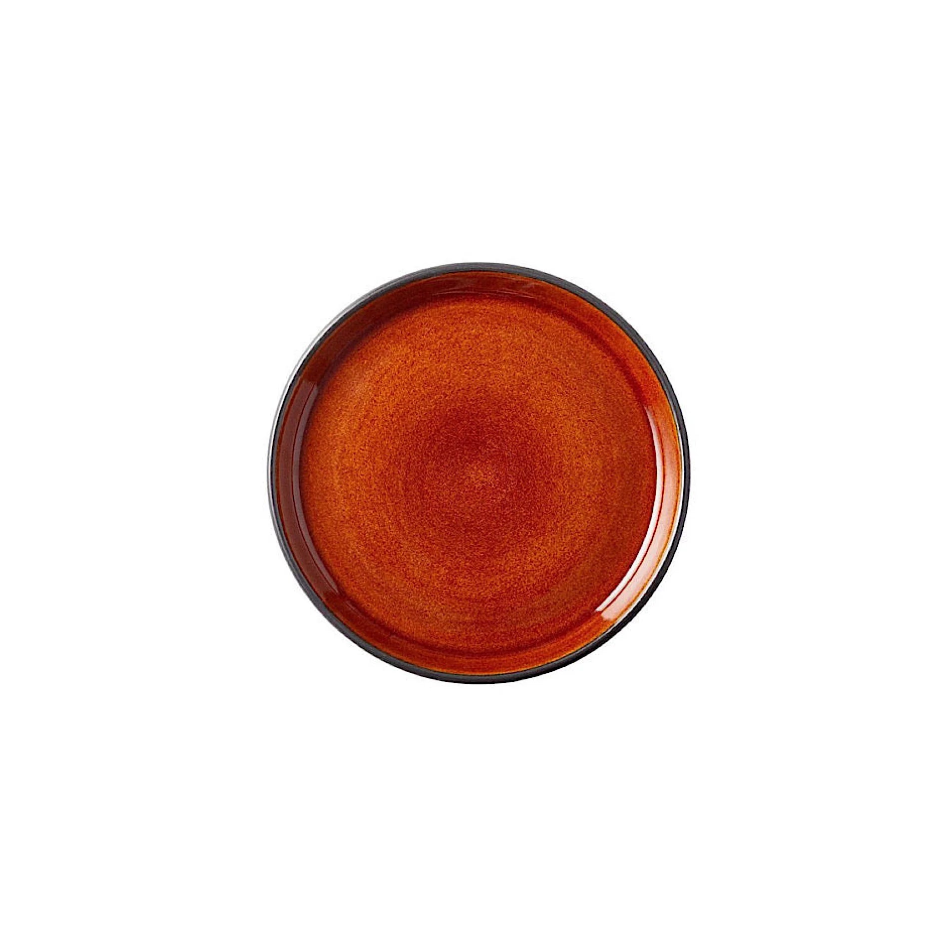 Bitz Living Stoneware Gastro Plate 17cm Black, Amber
